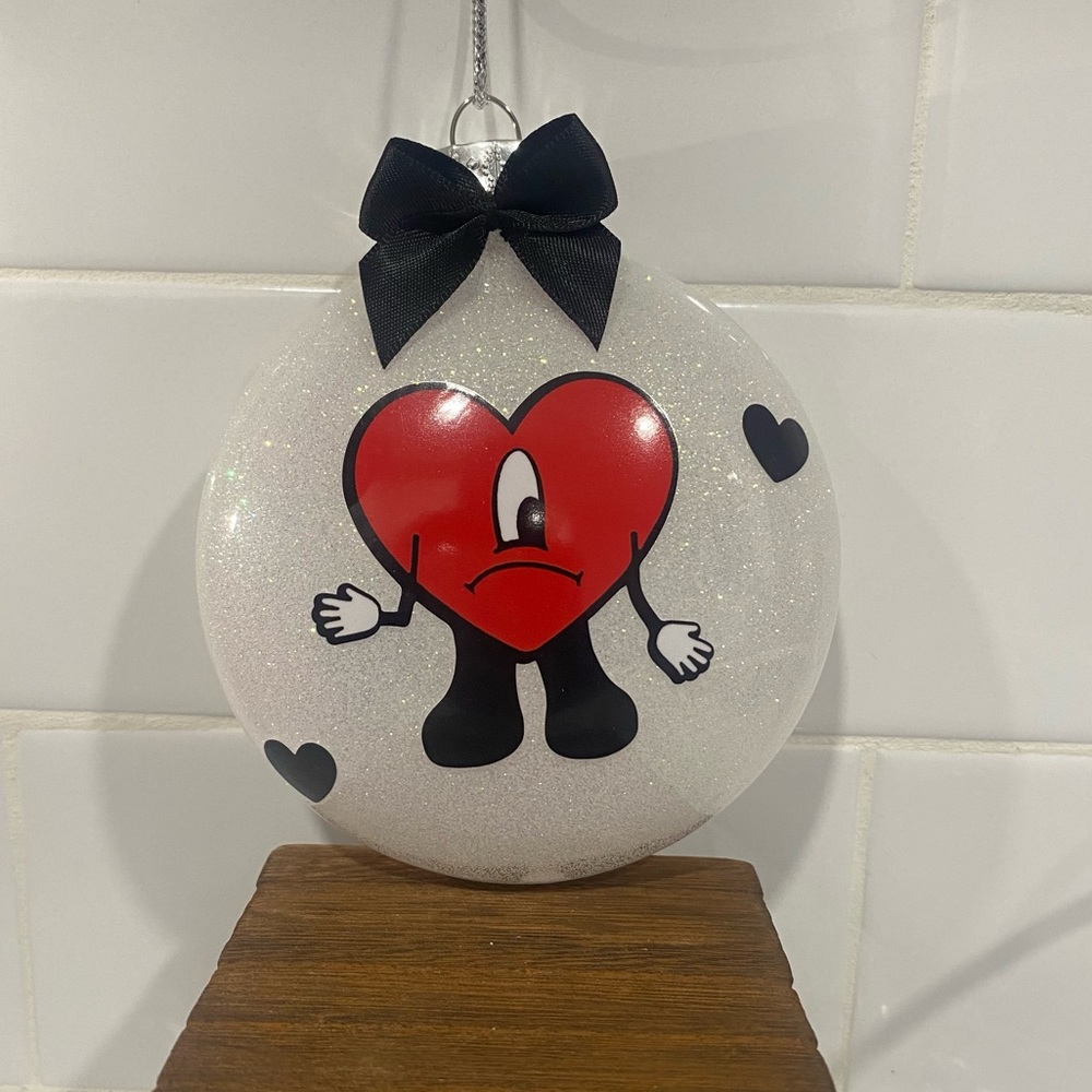 Bad bunny Christmas ornament!!